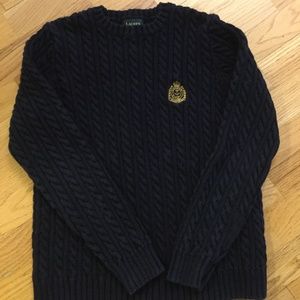 LAUREN RALPH LAUREN Womens Navy Sweater sizeS EUC